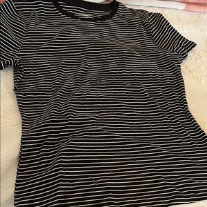 Black and white striped t shirt